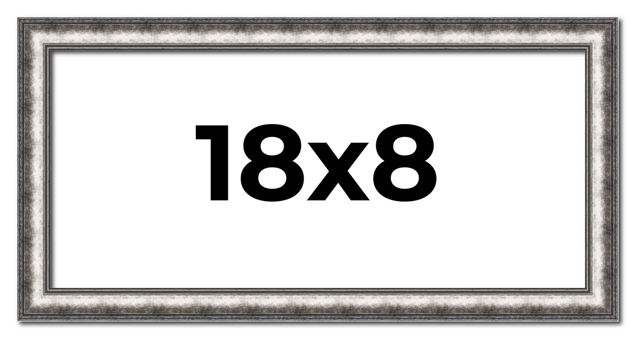 Panoramic Slim Profile Silver Frame - UV Acrylic, Foam Board Backing, Hanging Hardware